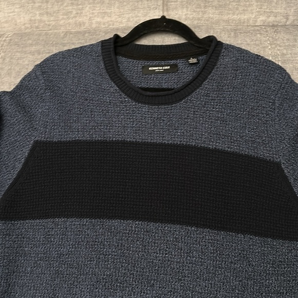 Kennith Cole Men’s Sweater size Large Navy Blue/Blue - Picture 2 of 4